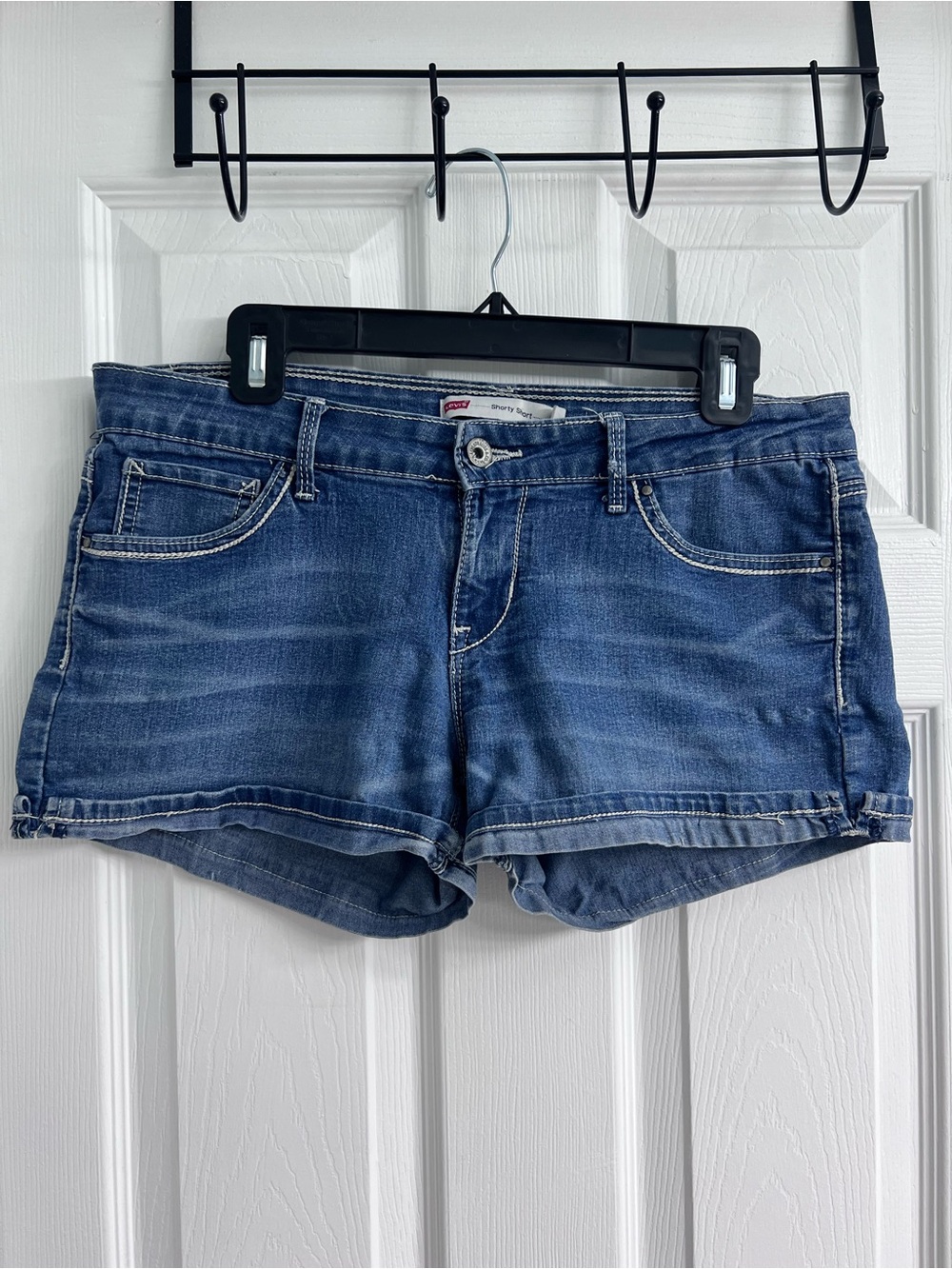 Levi's Women's Denim Shorty Short - Medium Blue Wash